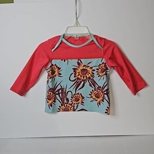 Patagonia  Infant Long Sleeve Swim  Top size 3-6 mos Pre-owned